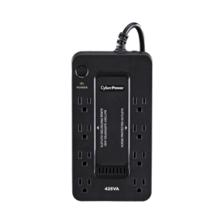 UPS de 425 VA/255 W, Topología Standby, Entrada 120 Vca NEMA 5-15P, Tipo Gabinete Compacto, Con 8 Tomas NEMA 5-15R