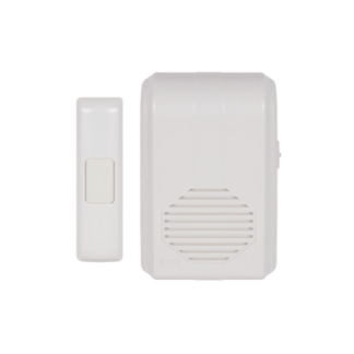 Timbre Inalámbrico Para Puerta Con 10 Tonos, Hasta 150m Linea de Vista, Con Receptor Inalámbrico Incluido, 110Vca