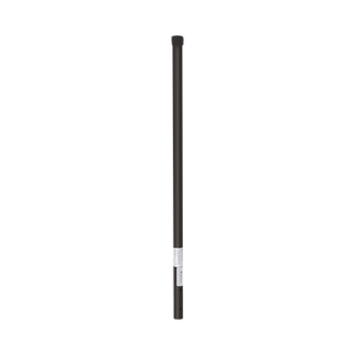 Poste de ESQUINA color Negro para Cerca Electrificada. Tubo Galvanizado cal. 18 de 1" Diam. y 0.8m Alto con Tapón, ideal para 3 aisladores
