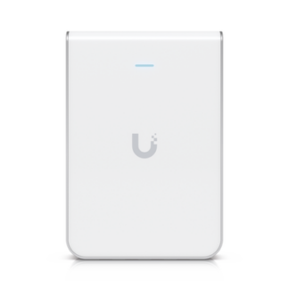 Access Point UniFi U6 In Wall/Montaje p/pared, WIFI 6 2.4 Y 5 Ghz, hasta 5.3 Gbps, 1 pto PoE In, 4 ptos secundarios (1 PoE Out)