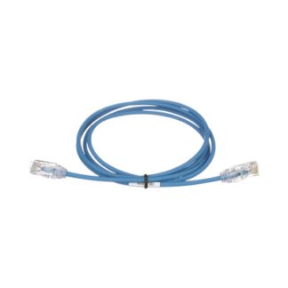 Cable de Parcheo TX6, UTP Cat6, Diámetro Reducido (28AWG), Color Azul, 1.52 Metros (5 Pies)