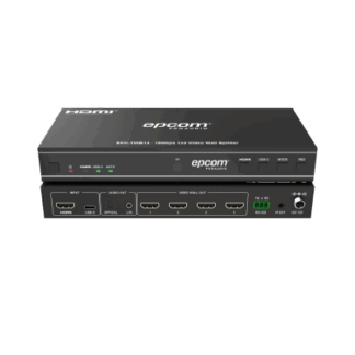 Videowall 4K 1x4 | HDMI & USB-C | 8 Modos de Visualización | Audio Óptico/Analógico | Control RS-232/IR | Plug & Play