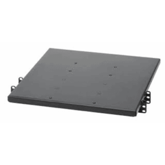 Charola de Doble Fijación en Rack de 2 Postes, 635 mm de Profundidad, y Soporte de Peso de 113 Kg, 1 UR, Color Negro