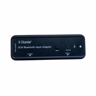 Extensor de Audio Dante® 2CH Bluetooth Input Adapter | Entrada Bluetooth 2 Canales | Salida Dante® Digital | Latencia Configurable 1-5 ms | Compatible HDMI 1.4 | HDCP 1.4 | PoE IEEE802.3af | Distancia de Transmisión 100 m
