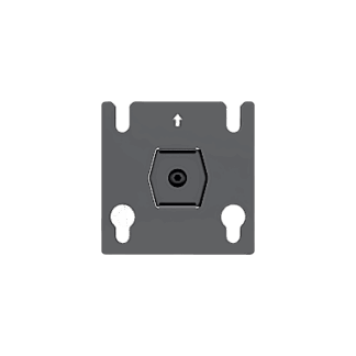 Accesorio - Placa Adaptadora para Panel LED 20 x 20.5 mm | Dimensiones 64 x 64 x 2 mm | Diámetro de Orificio Ø10.3 mm | Separación de Orificios 40 mm.