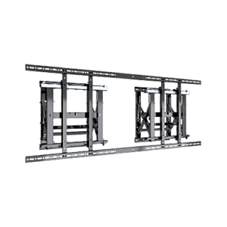 Soporte Estructural Modular para Pantallas | Altura Ajustable de 200 mm a 1600 mm | Ancho 600 mm | Profundidad 134 mm a 300 mm | Diseño Metálico| Compatible con Diferentes Tamaños de Pantallas |Soporta Formato Horizontal y Vertical.