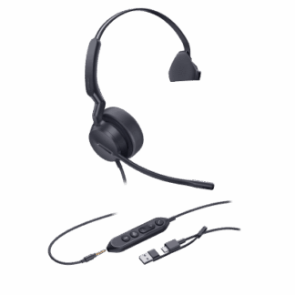 Diadema Alámbrica UH42 SE Mono de Yealink Certificada para Microsoft Teams con USB-C/A