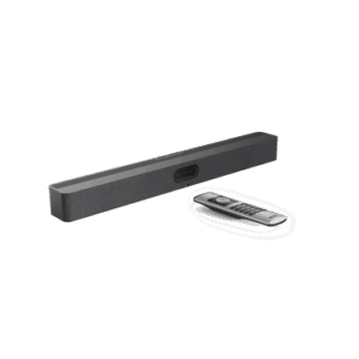 Barra de Videoconferencia Yealink A50 con IA y Control Remoto VCR11, Todo en Uno para Salas Medianas y Grandes con Seguimiento Automático del Hablante