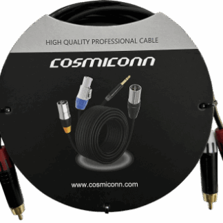 Cable 2 RCA x 2 RCA, conectores negros, con diferenciador de blanco y rojo (2x MT380-RD - 2x MT380-WH), length 2m