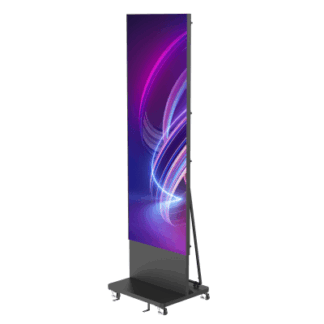 Poster LED de Piso / Pixel Pitch 1.8 mm / Modular (Puede Crecer con Mas Posters) / Case para Transporte / Uso en Interior / Calidad de Video Destacada