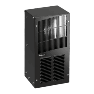 Aire Acondicionado Compacto Para Exterior, Uso en Gabinetes de Telecomunicaciones de Grado Industrial, Frío T20, 2000 BTU, 115 Vca, de Acero, Color Negro