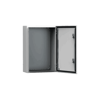 Gabinete de Uso Exterior MAS 600 x 400 x 210 mm (23.62 x 15.75 x 8.27 in) / NEMA 4/12/13 / IP66 / IK10 / Acero Dulce 1.5 mm / Platina de Montaje Incluida / Color Gris Claro