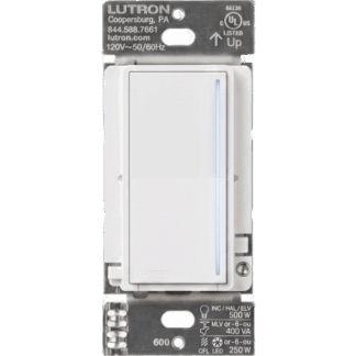(RadioRa3) Atenuador táctil Sunnata Dimmer PRO color blanco, requiere cable neutro / soporta 250W LED