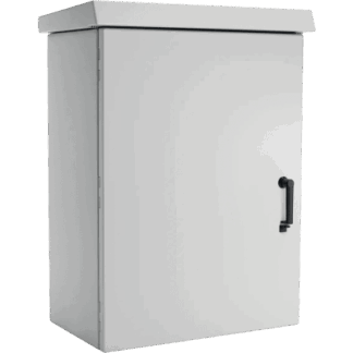 Gabinete Para Exterior OSP ComLine De 25 UR, 700 mm de Ancho, 600 mm de Profundidad, De Aluminio, Color Gris Claro Con Protección NEMA 4/12/4X/3/3R; IP66,