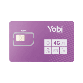 SIM Yobi para dispositivos móviles 3G/4G con recarga de 5GB cada mes durante 1 año de servicio (solo datos)